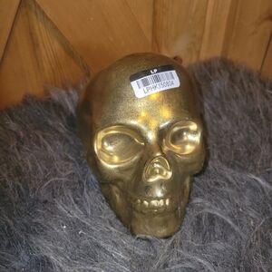 Threshold Stoneware Metallic Skull Candy Dish